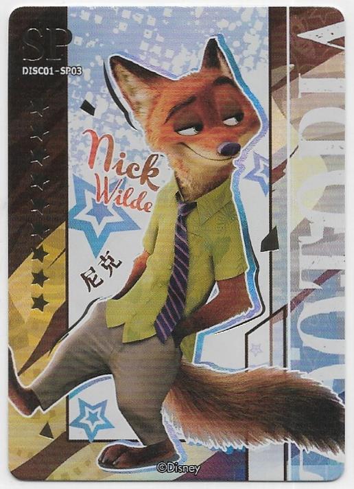 2023 Card Fun Disney Pixar Nick Wilde SP card DISC01-SP03