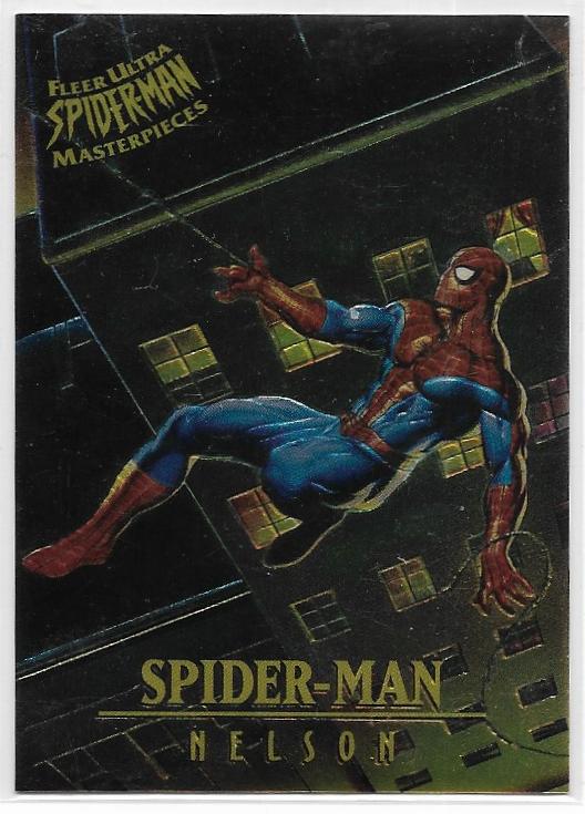 1995 Fleer Ultra Spider-Man Masterpieces Insert card 5 of 9 Spider-Man