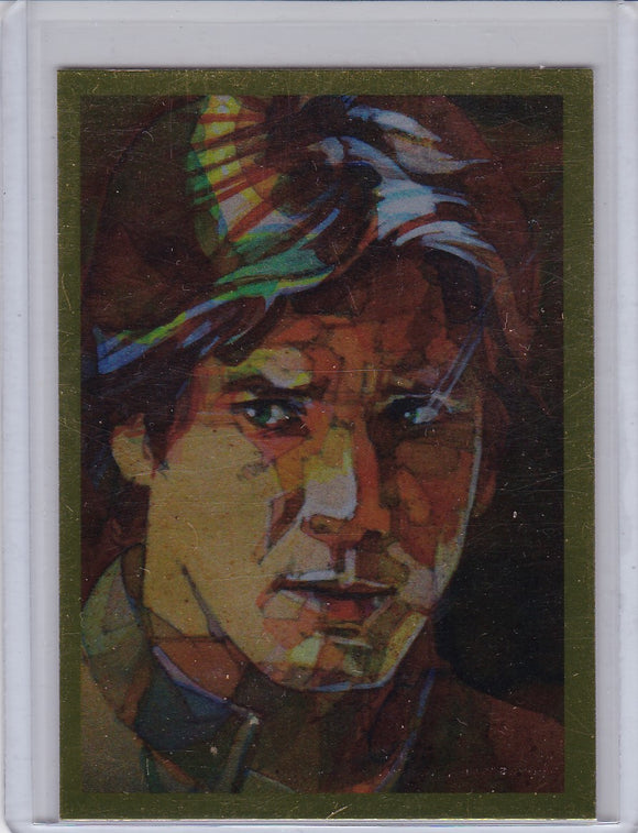 2012 Star Wars Galaxy 7 Foil card # 12 Han Solo Gold Foil Parallel