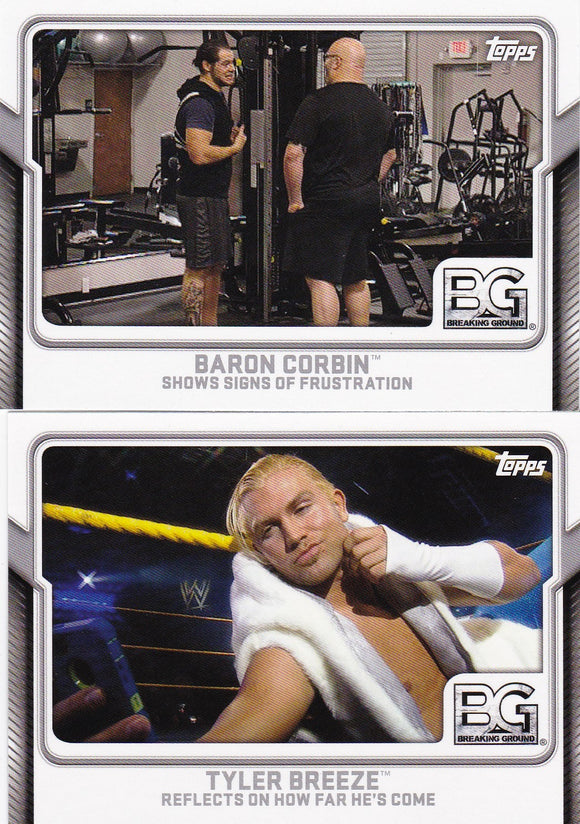2017 Topps WWE Breaking Ground cards Choose your numbers