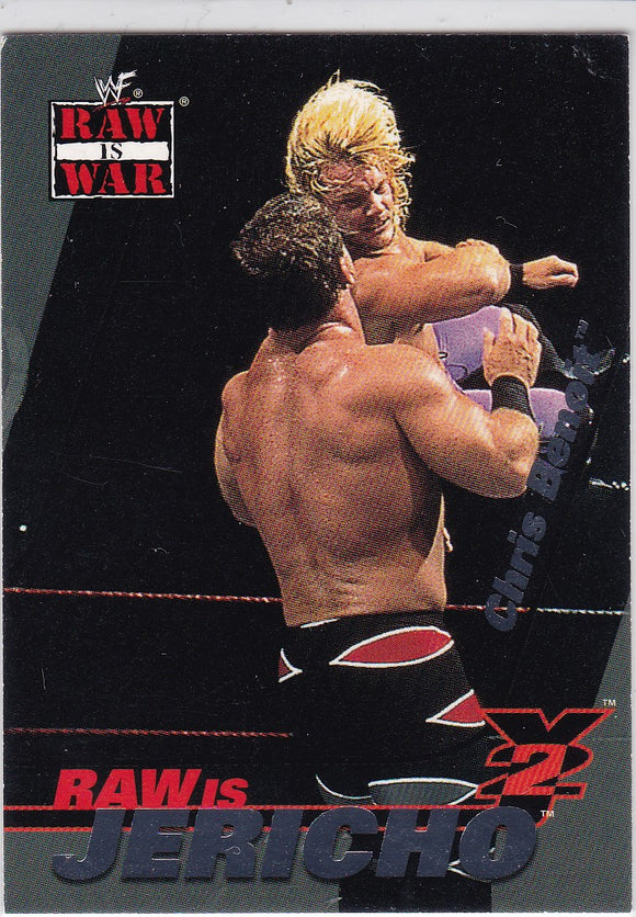 2001 Fleer WWF Raw Is War Raw Is Jericho card 3 of 15 RJ Chris Jericho on Chris Benoit