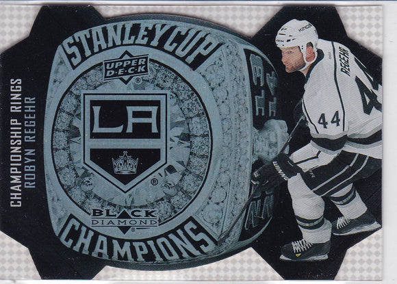 Robyn Regehr 2014-15 Black Diamond Championship Rings card CRB-19 Stanley Cup