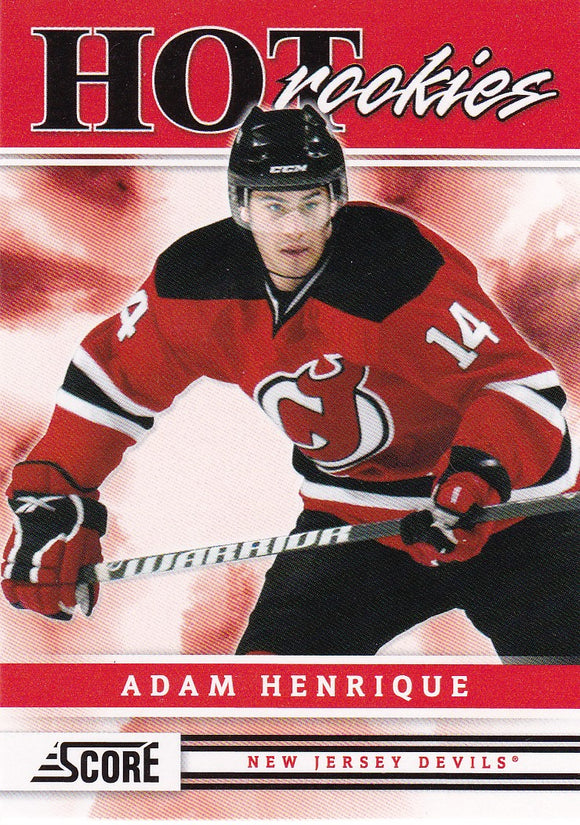 Adam Henrique 2011-12 Score Hot Rookies Rookie card #543