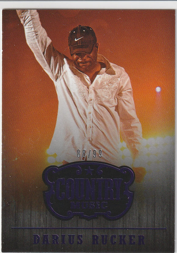 Darius Rucker 2014 Panini Country Music card #7 Purple #d 88/99