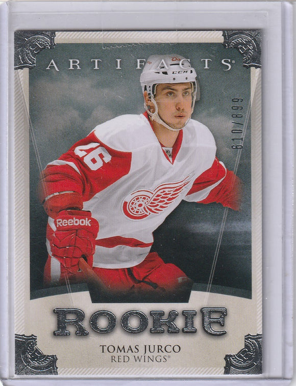 Tomas Jurco 2013-14 Artifacts Rookie card RED242 #d 610/899