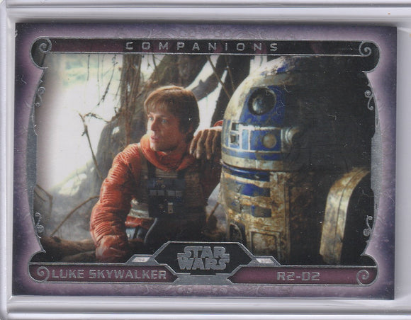 2015 Star Wars Masterwork Companions card C-8 Luke Skywalker & R2-D2