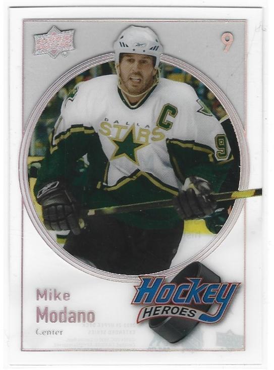 Mike Modano 2023-24 Upper Deck Clear Cut Hockey Heroes card HH-10