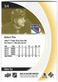 Adam Fox 2023-24 Allure Yellow Taxi card #54