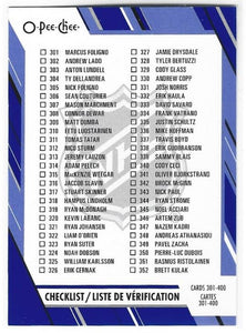 2023-24 O-Pee-Chee Checklist card #400 Blue Border