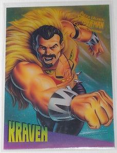 1995 Fleer Ultra Spider-Man ClearChrome Limited Edition card 4/10 Kraven