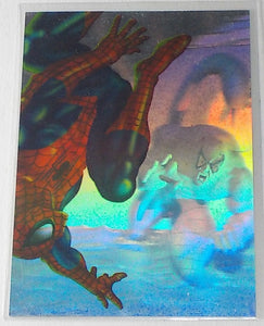 1995 Fleer Ultra Spider-Man Holoblast Insert card 3 of 6 Spider-Man Vs Scorpion