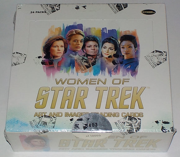 Women of Star Trek Art And Images Factory Sealed 24 Pack Box - 3 Autos per Box!