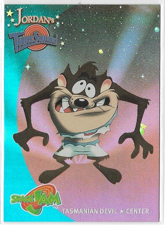 1996 Upper Deck Space Jam Jordan's Tunesquad card T7 Taz Tasmanian Devil