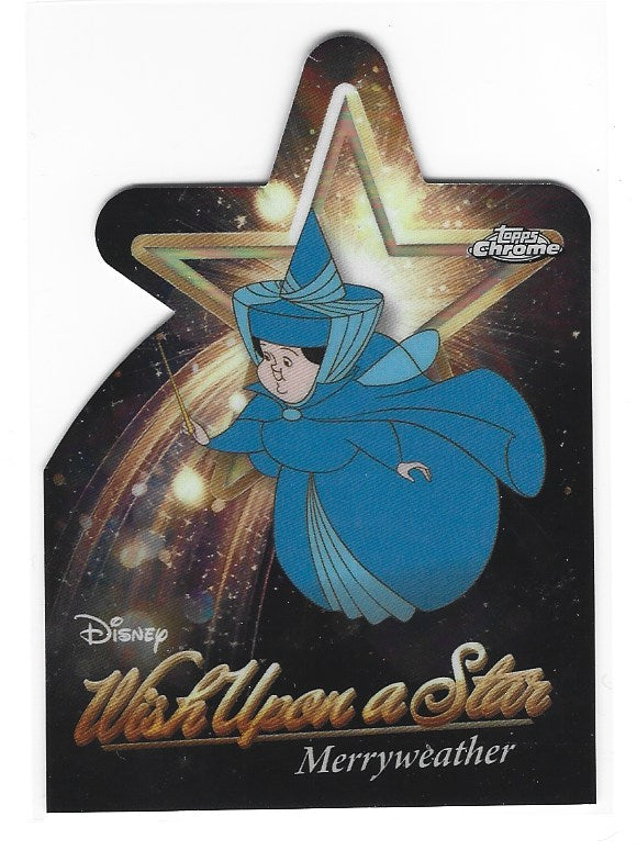 2025 Topps Disney Wonder Wish Upon A Star Die Cut card W-12 Merryweather