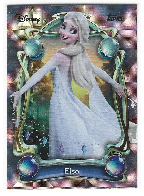 2025 Topps Disney Wonder card #82 Elsa Diamante Parallel