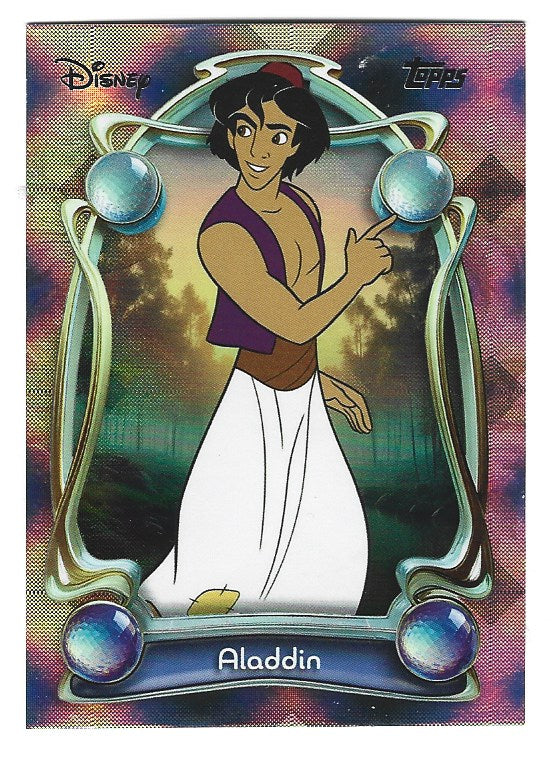 2025 Topps Disney Wonder card #49 Aladdin Diamante Parallel