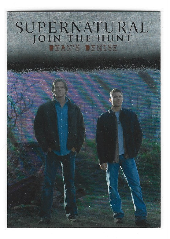 Supernatural Seasons 1-3 Winchester Brothers card J9 Deans Demise Mega Moon Lava Parallel