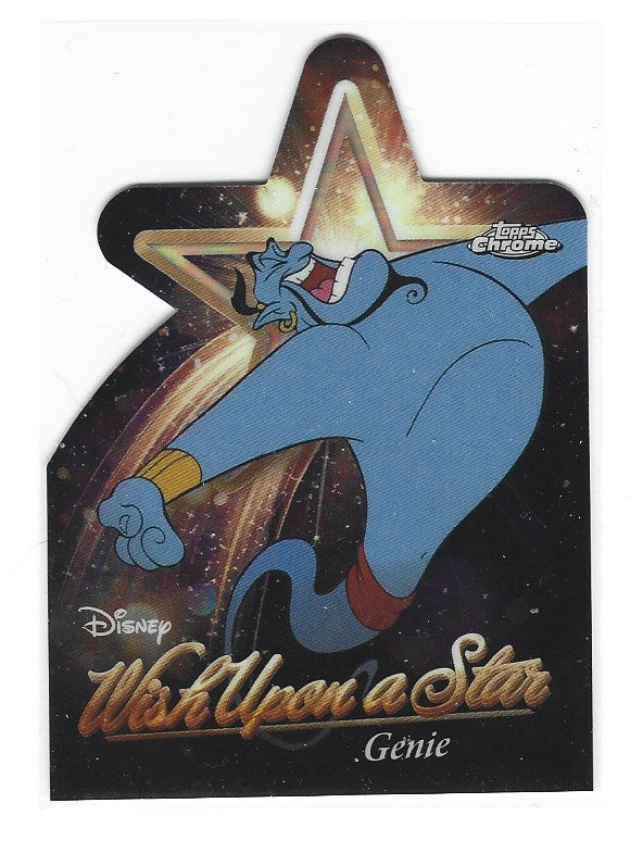 2025 Topps Disney Wonder A Wish Upon A Star Die-Cut card W-6 Genie