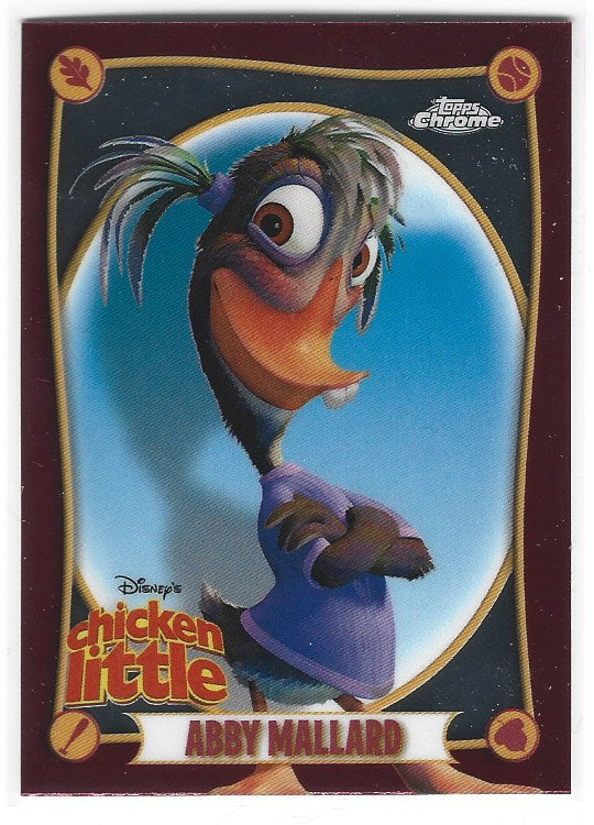 2025 Topps Chrome Disney Chicken Little card CL-2 Abby Mallard