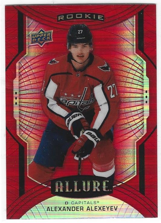 Alexander Alexeyev 2020-21 Allure Rookie card #146 Red Rainbow parallel
