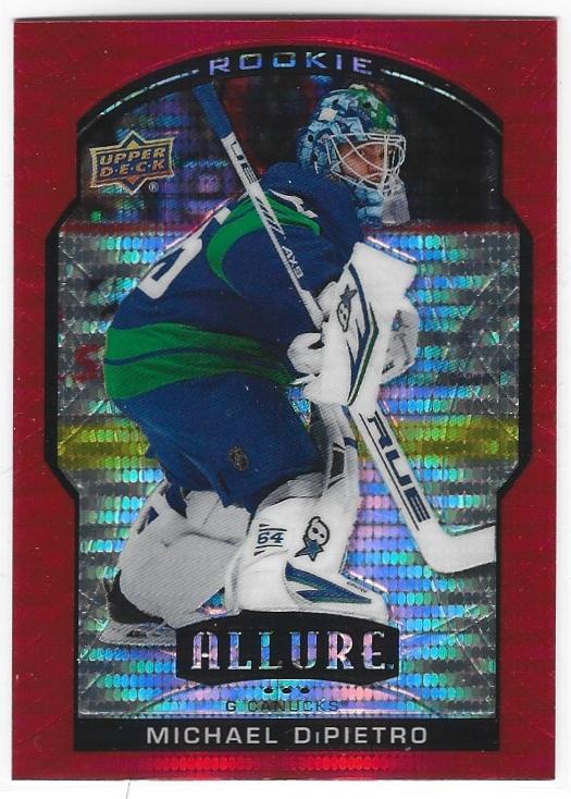 Michael DiPietro 2020-21 Allure Rookie card #93 Red Rainbow parallel