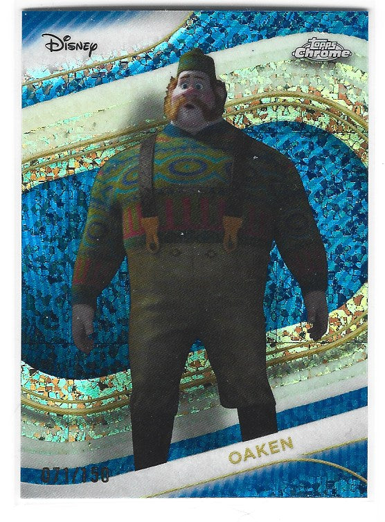 2025 Topps Chrome Disney card #114 Oaken Blue Refractor #d 071/150