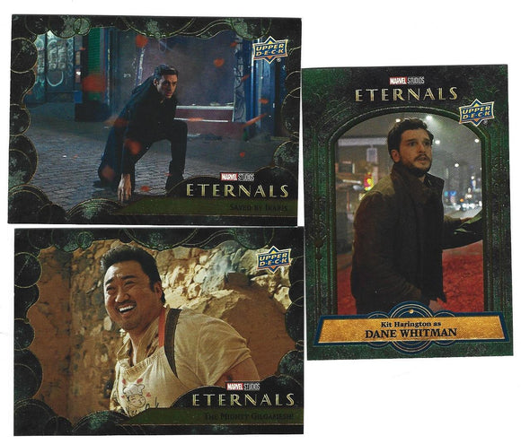 2023 UD Marvel Eternals Green Parallel Base cards Choose your numbers