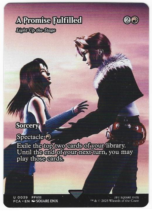 MTG Final Fantasy Through the Ages Light up The Stage card U 0039