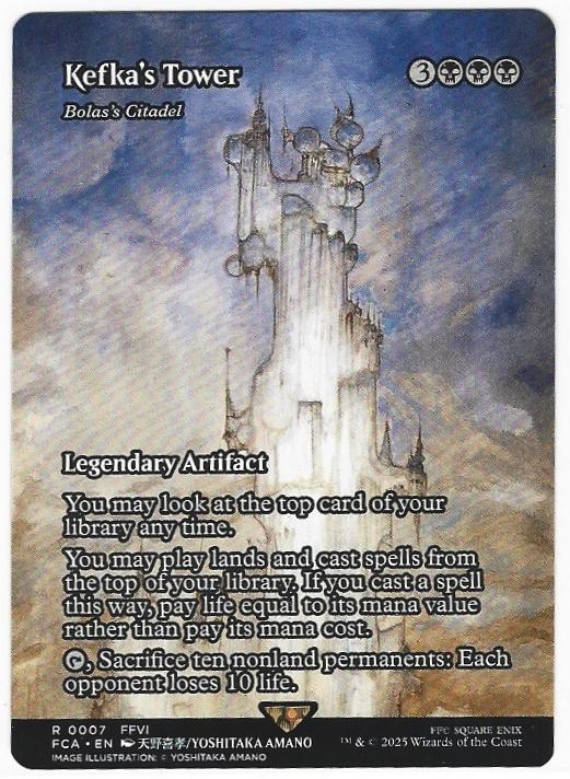 MTG Final Fantasy Through the Ages Kefka's Tower - Bolas's Citadel card R 0007