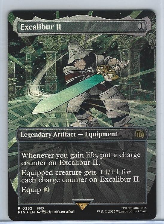 MTG Final Fantasy Excalibur II Borderless Foil R 0352