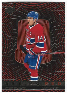 Nick Suzuki 2023-24 Upper Deck Seeing Red card SR-25 Gold parallel