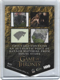 Arya Stark Game of Thrones Season 2 House Stark Banner Relic RS5 #d 293/375