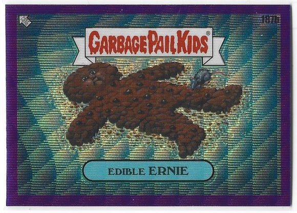 2022 Garbage Pail Kids Chrome Series 5 187b Edible Ernie Purple Wave Refractor #d 160/250