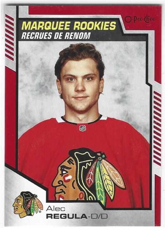 Alex Regula 2020-21 O-Pee-Chee Red Rookie card #635