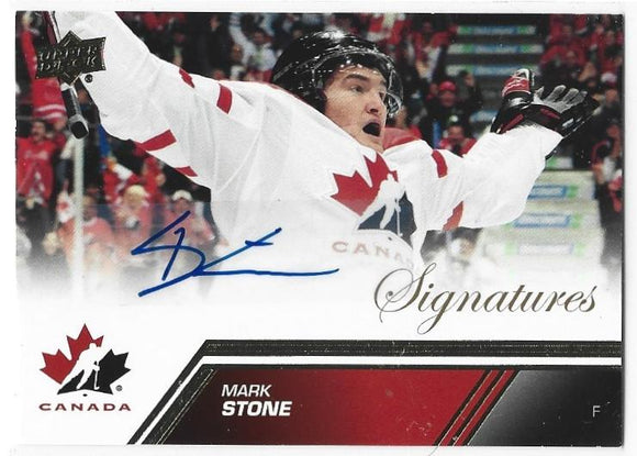 Mark Stone 2013-14 Upper Deck Team Canada Autograph card #66