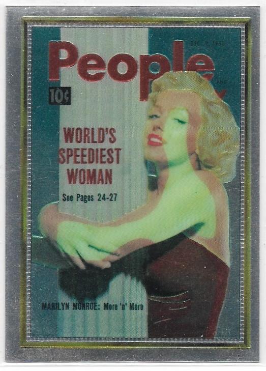 1993 Sports Time Marilyn Monroe Cover Girl Chromium card #7 People