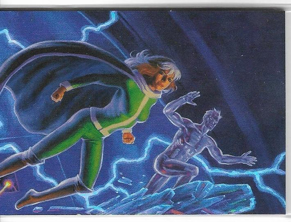 2018 Fleer Ultra X-Men 3x3 Connected Image card 3 of 9 Rogue / Iceman