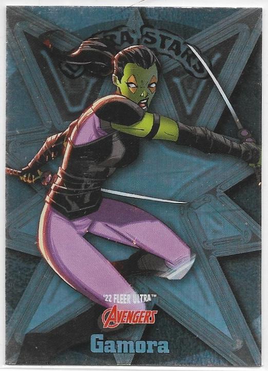 2022 Marvel Fleer Ultra Avengers Ultra Stars card US15 Gamora