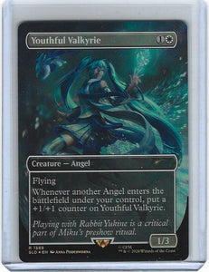 Magic The Gathering Secret Lair Hatsune Miku Youthful Valkyrie Rainbow Foil R 1588 MTG