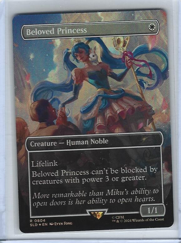 Magic The Gathering Secret Lair Hatsune Miku Beloved Princess Rainbow Foil R 0804 MTG