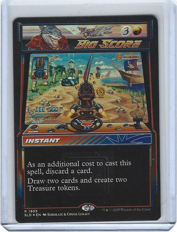 Magic The Gathering Secret Lair Arcade Racers Big Score Rainbow Foil R 1955 MTG
