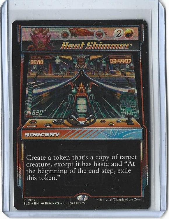 Magic The Gathering Secret Lair Arcade Racers Heat Shimmer Rainbow Foil R 1957 MTG