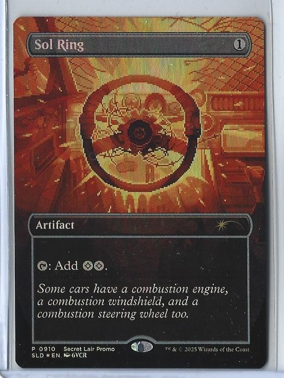 Magic The Gathering Secret Lair Sol Ring Rainbow Foil P 0910 MTG