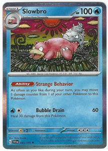 Pokémon TCG Slowbro Scarlet & Violet Holo Rare 043/198