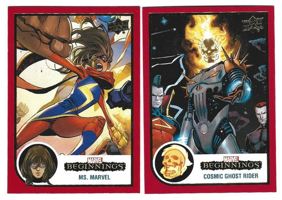 2022 Marvel Beginnings Vol. 2 Series 1 Red Base Parallel cards Choose Your Numbers From the List