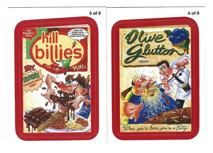 2013 Wacky Packages ANS 11 Rude Food Red parallel Stickers Choose Your Numbers from the list