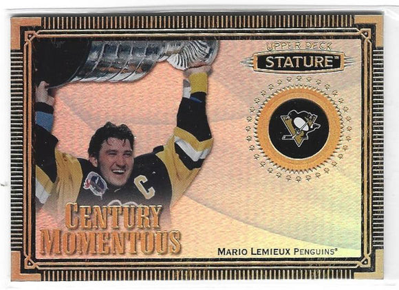 Mario Lemieux 2019-20 Stature Century Moments card CM-16