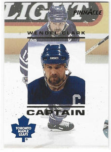 Wendel Clark 1993-94 Pinnacle Captain card CA23