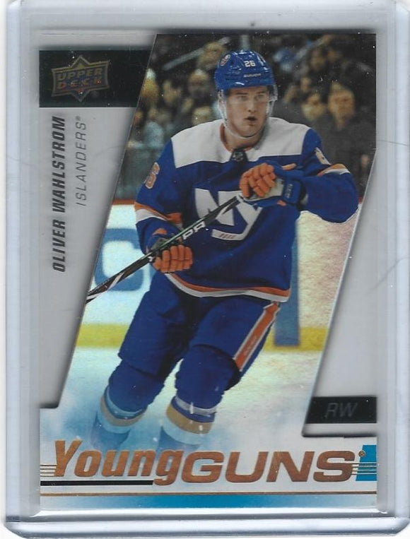 Oliver Wahlstrom 2019-20 Upper Deck Young Guns Acetate Rookie card #457