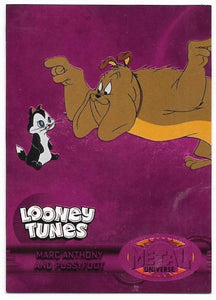 2024 Fleer Retro Looney Tunes Retro Metal Universe RMU-28 Marc Anthony and Pussyfoot Pink 182/300